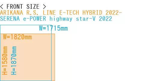 #ARIKANA R.S. LINE E-TECH HYBRID 2022- + SERENA e-POWER highway star-V 2022